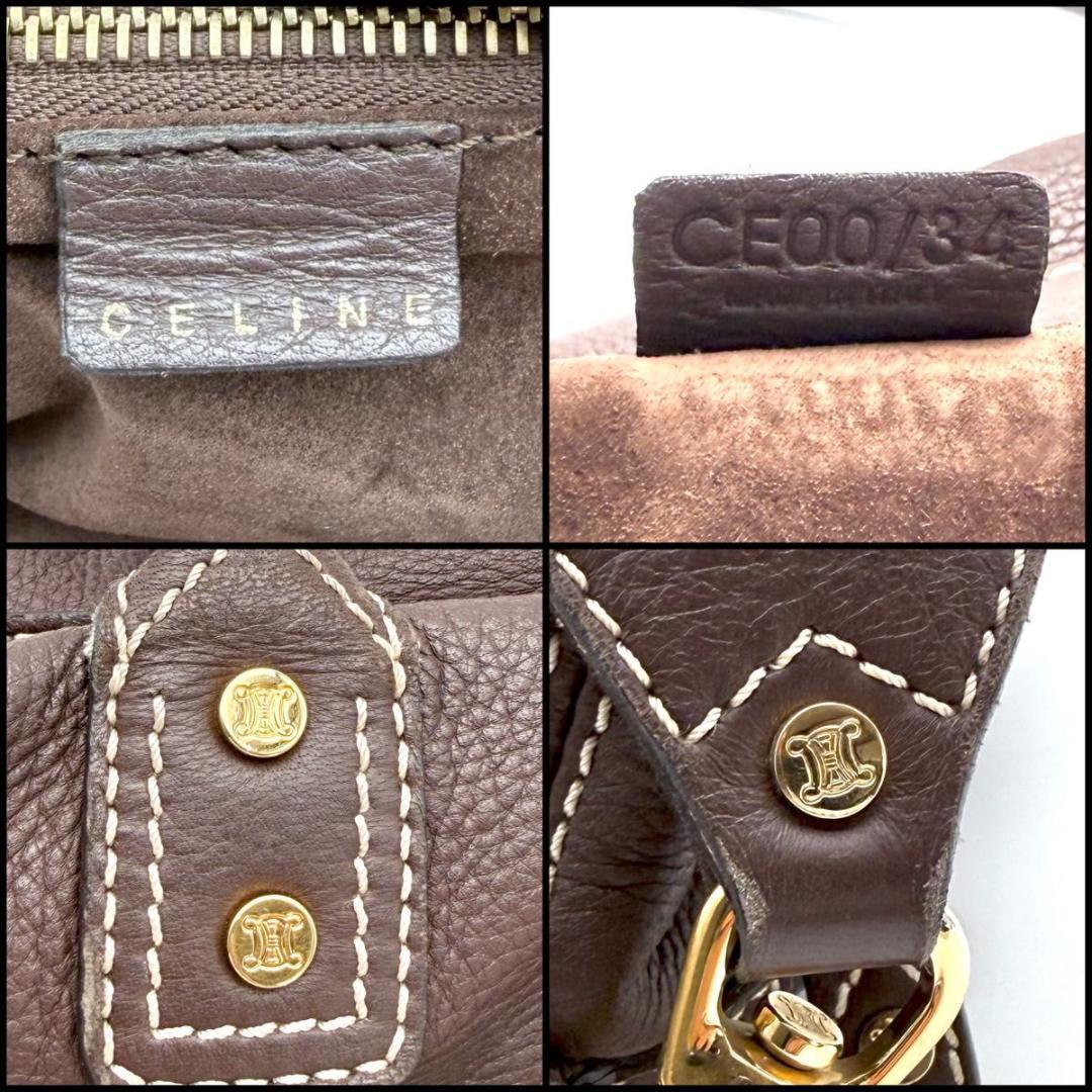 【良品】CELINE トリオンフ刻印　ボストンバッグ　EASTWEST　マカダム