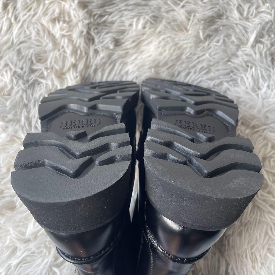 【ほぼ未使用】へリュー サイドゴアブーツ 36 ブラック