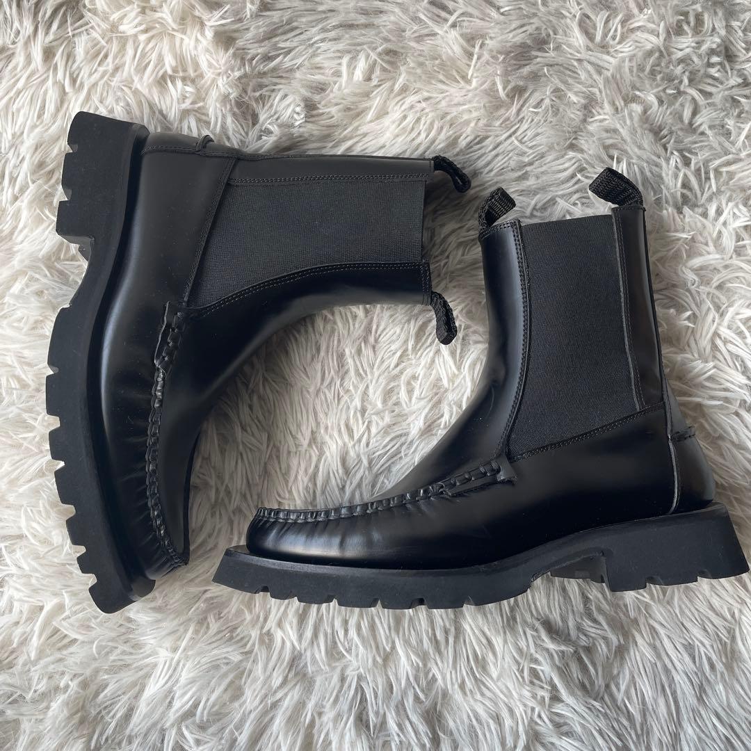 【ほぼ未使用】へリュー サイドゴアブーツ 36 ブラック