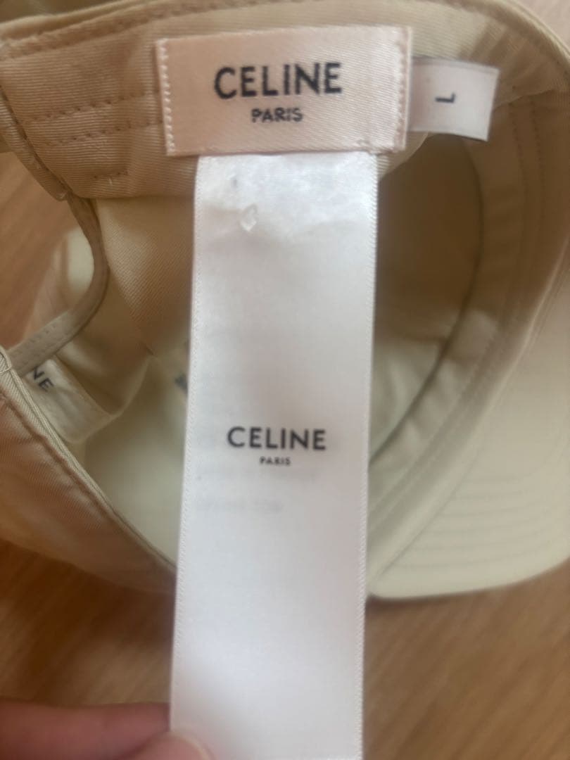 【あんず】セリーヌ　バニラ　キャップ　L ホワイト　ベージュ