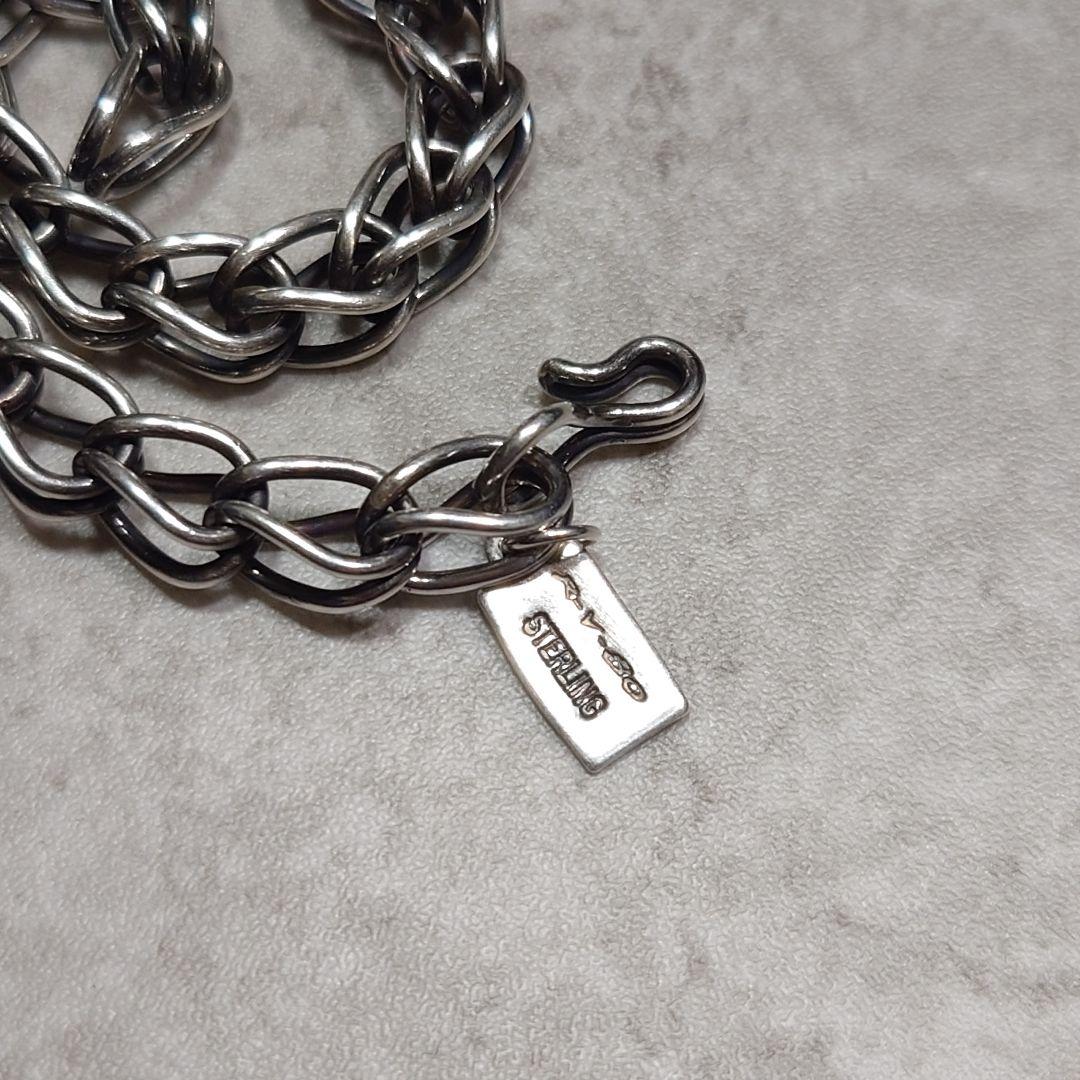 NAVAJO STEVE ARVISO シングルマネーチェーンブレスレット