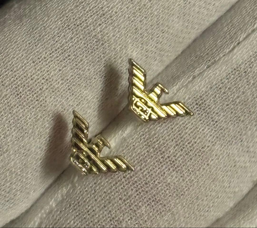 ★エンポリオアルマーニ★イーグルロゴ★スタッドピアス★