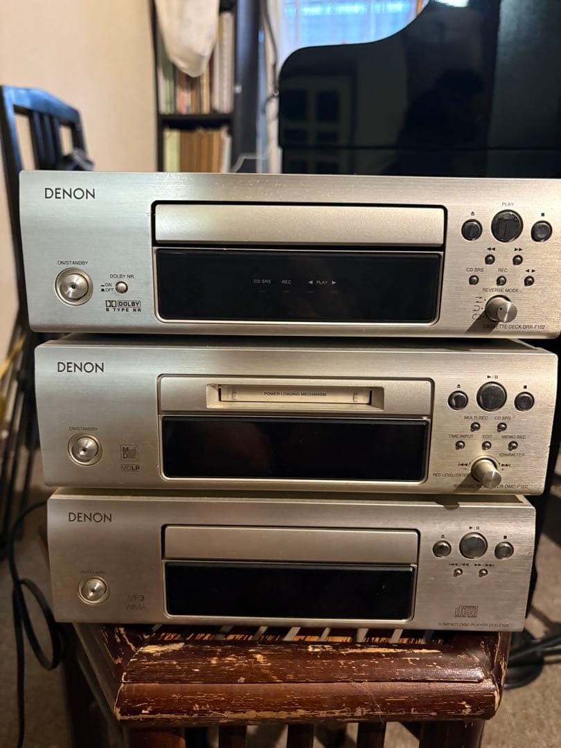 DENON CD・MD・カセットデッキセット DRR-F102 DMD-F102