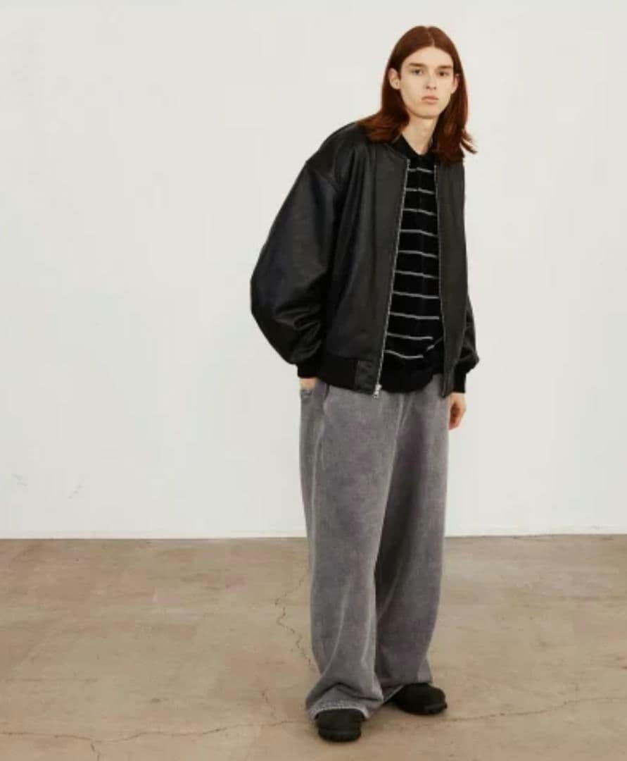 BEAMS MEN レザー ボマージャケット Мサイズ