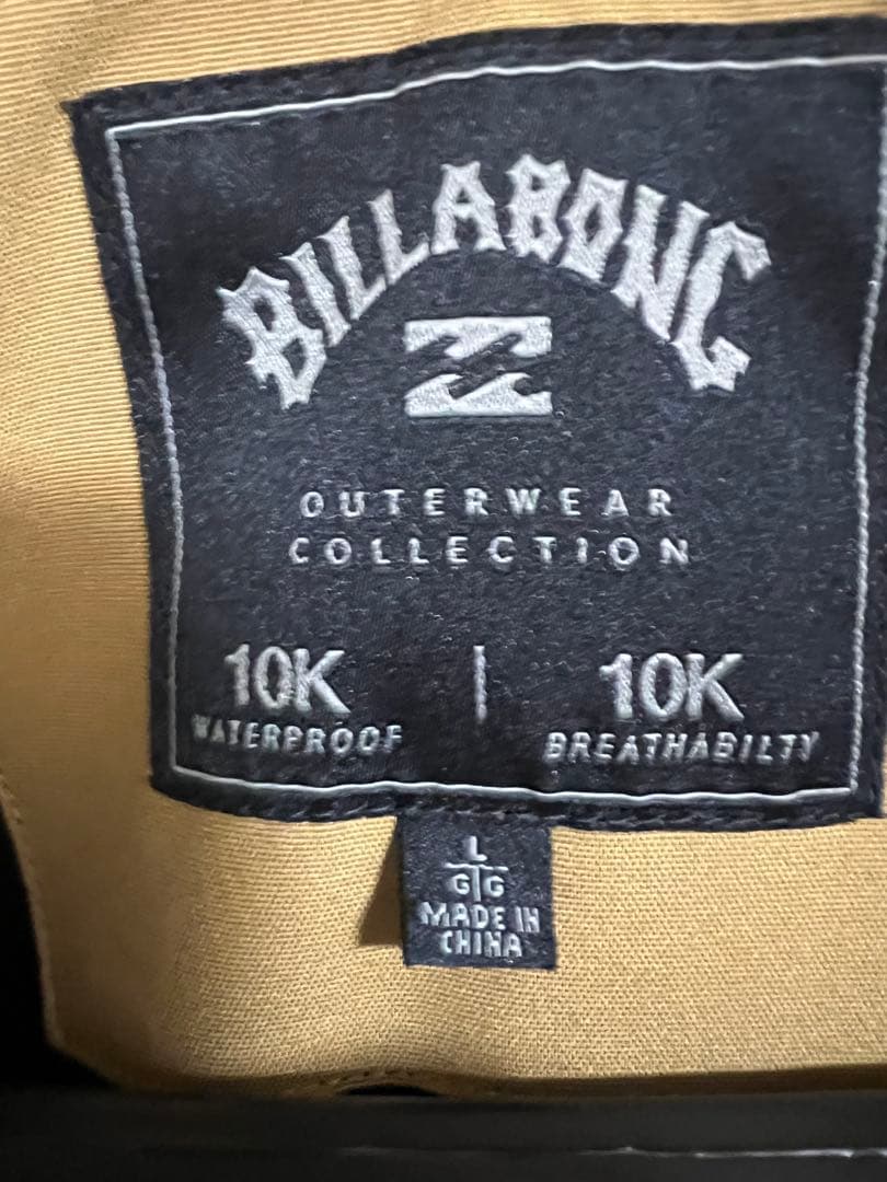 スノボウェア BILLABONG 上下セット フード付きジャケット ベージュ