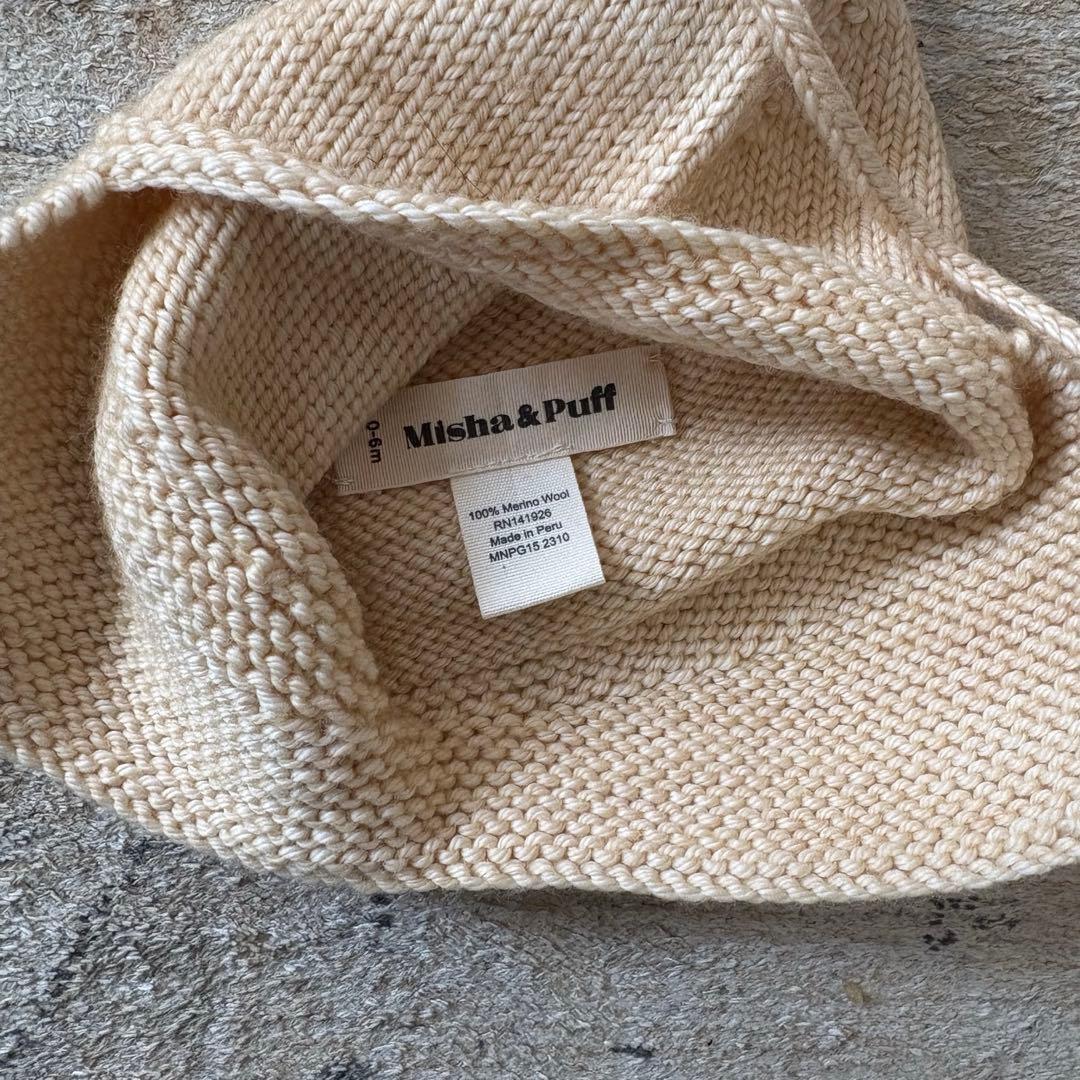 帽子 Misha & Puff pointy peak hat 0-6M