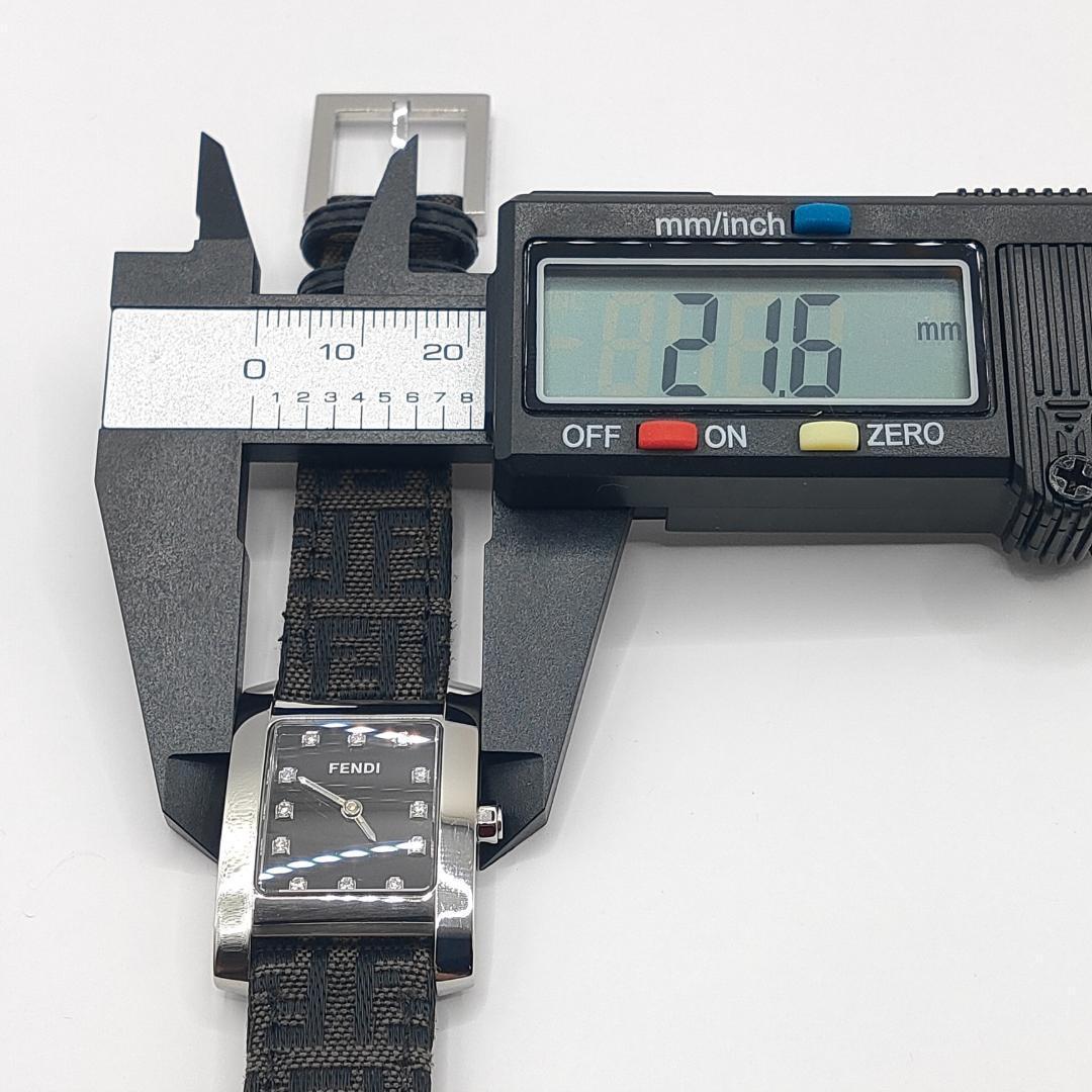 FENDI　フェンディ　7000L　12Pダイヤ　レディース腕時計　ズッカ柄