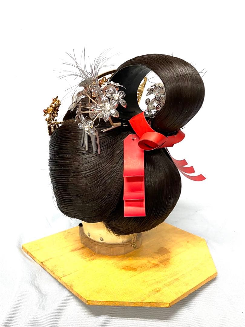 吹き輪、半かつら(網無しタイプ)中古舞踊かつら、日本髪かつら、大衆演劇かつら