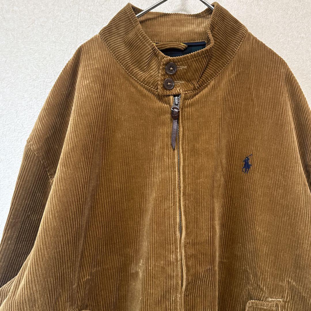 ポロラルフローレン　ハリントンジャケット　 コーデュロイ スイングトップ　XL