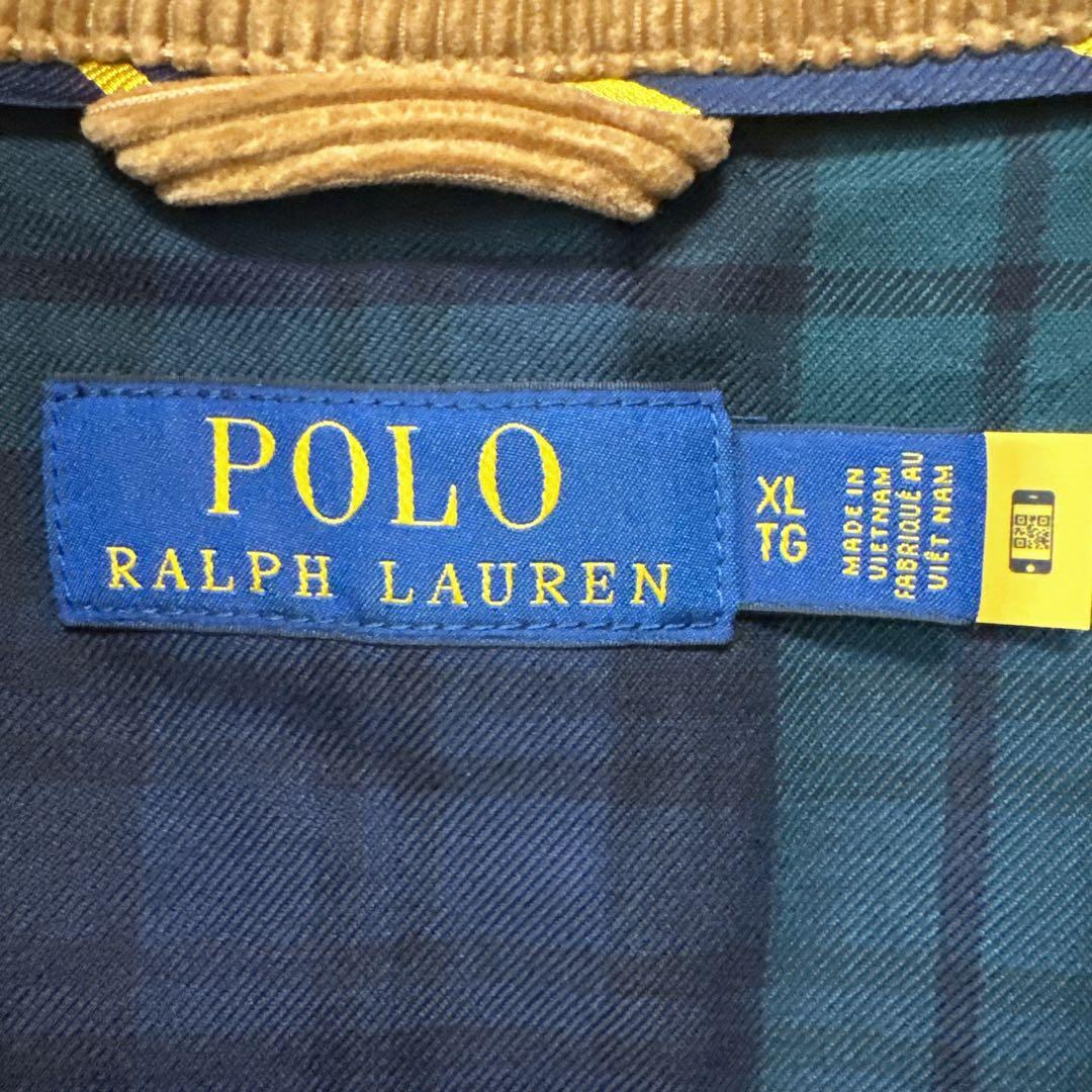 ポロラルフローレン　ハリントンジャケット　 コーデュロイ スイングトップ　XL