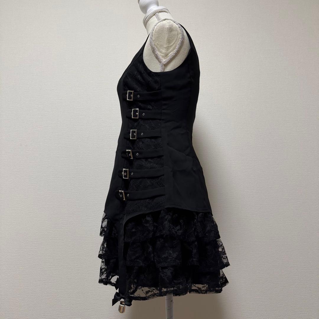 AVENCHUMU Buckle belt garter dress 黒 S