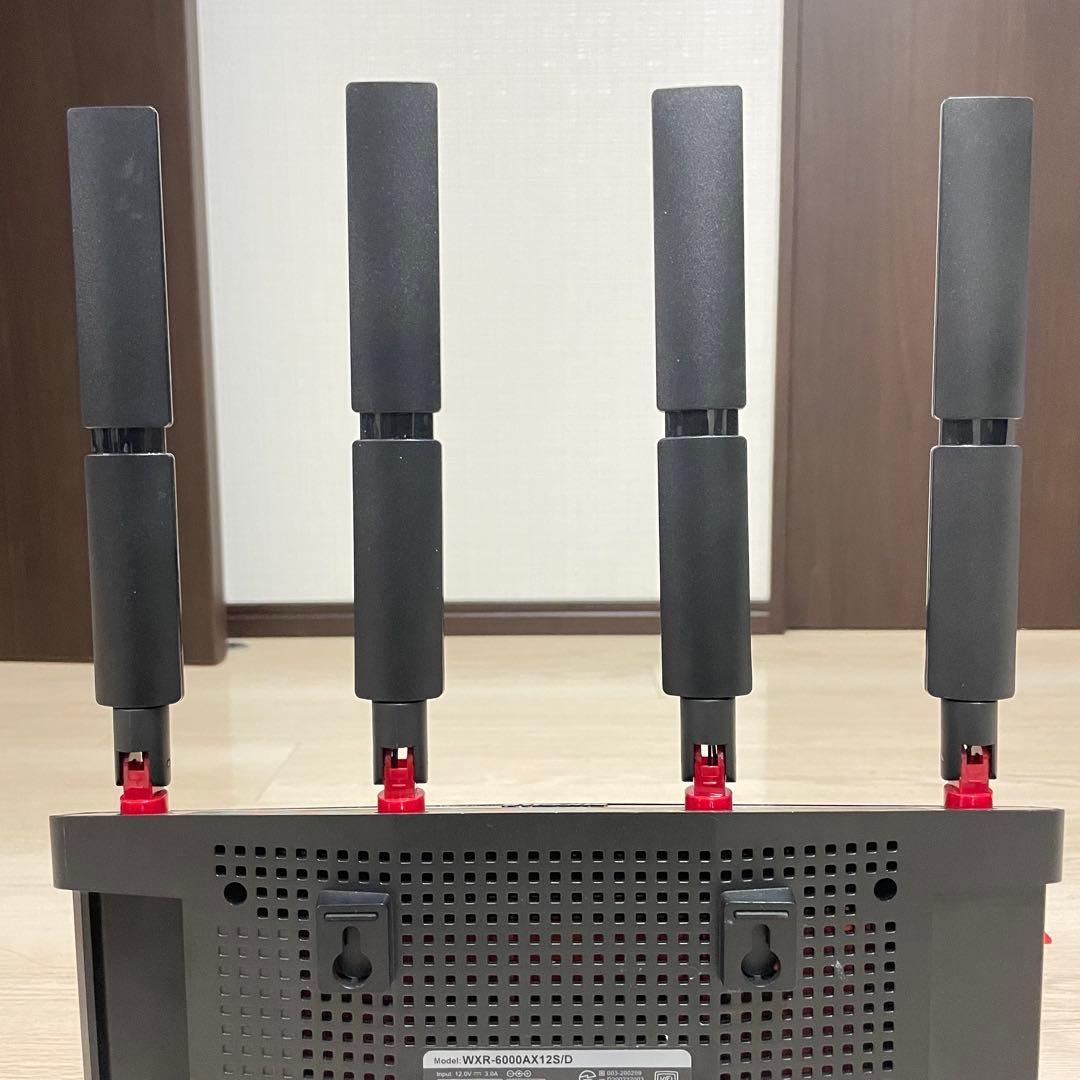 【最安値】バッファロー　高性能　Wi-Fi6ルーター WXR-6000AX12S