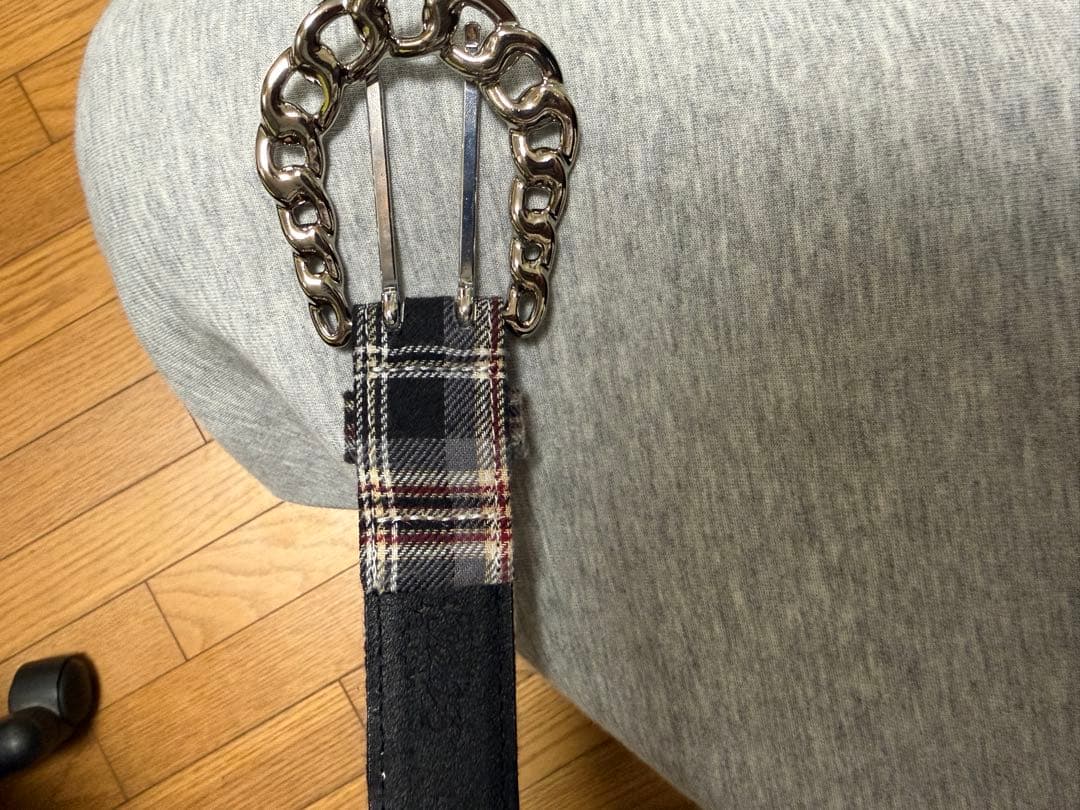 「完売品」⭐️afb チェックベルトショッパー付き