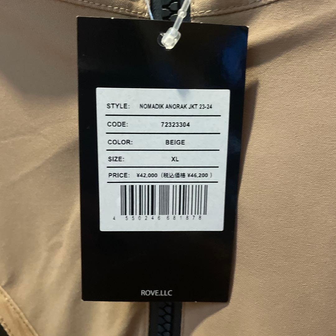 ノマディック NOMADIK ANORAK JKT 23-24 Beige XL