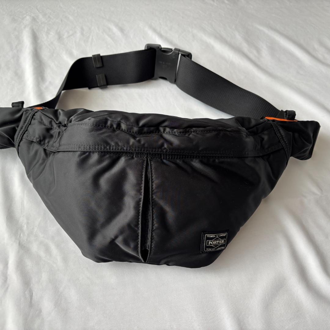 極美品 ポーター タンカー ウエスト ショルダーバッグL 黒 622-76628