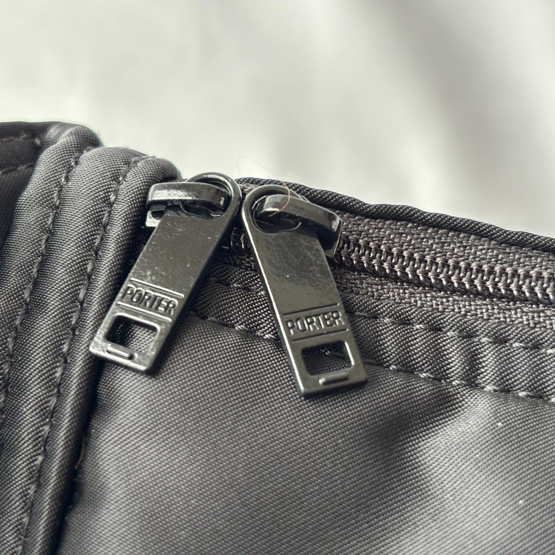 極美品 ポーター タンカー ウエスト ショルダーバッグL 黒 622-76628