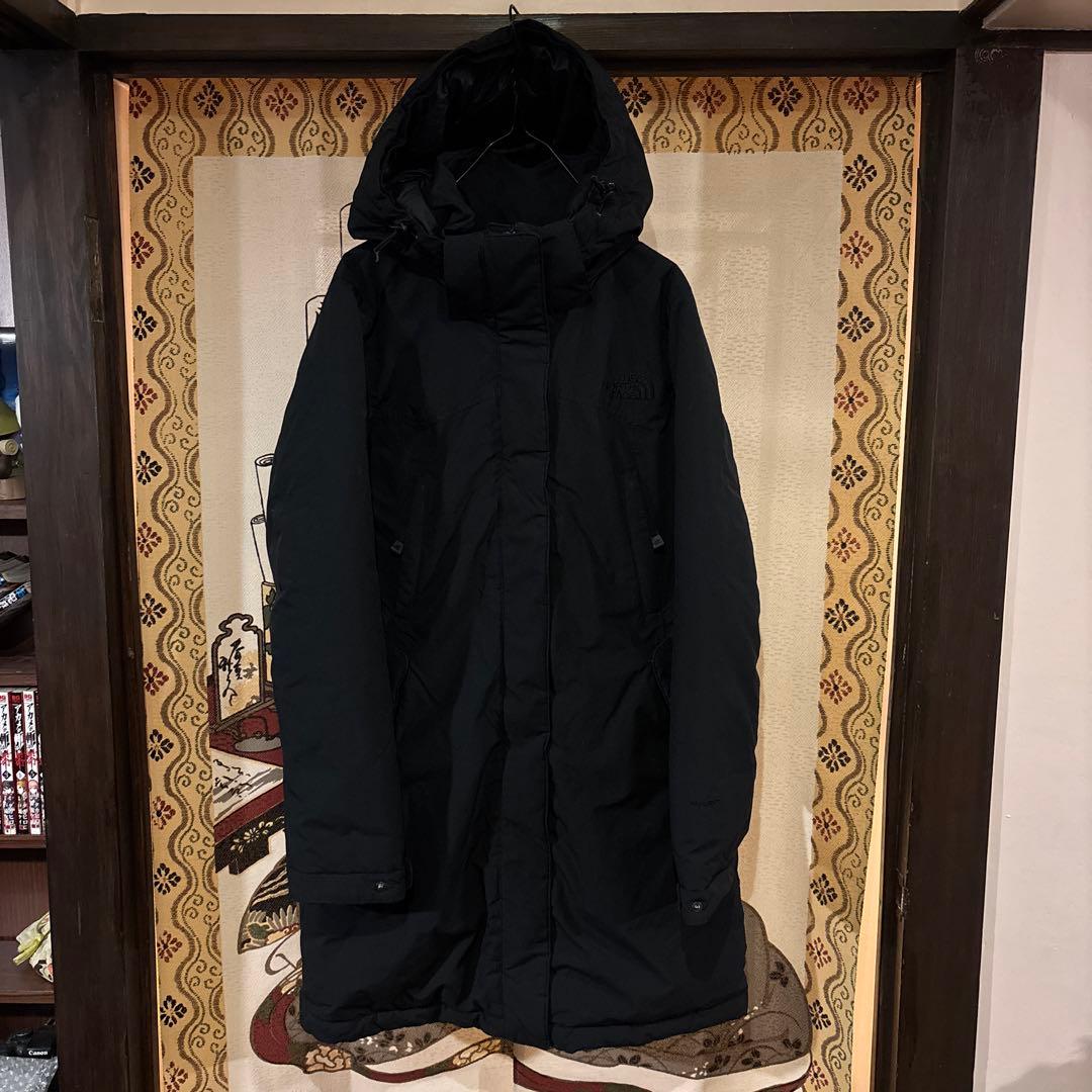 【美品】 THE NORTH FACE ロングダウン レディースM 黒 シンプル