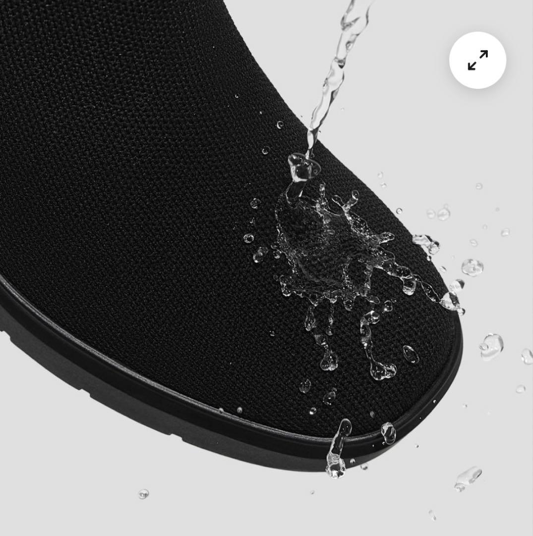 【お値下げ中！】VIVAIA スクエアトゥ 撥水加工 ヒールブーツ 35.5