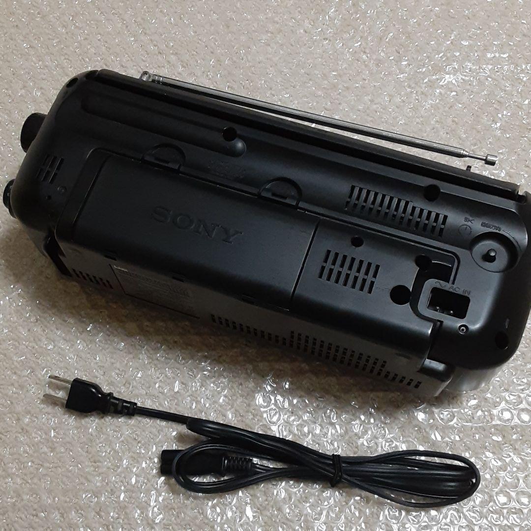 c　良品　渋い　カッコイイ　SONY 　ラジカセ　　レトロ家電　　ブラック