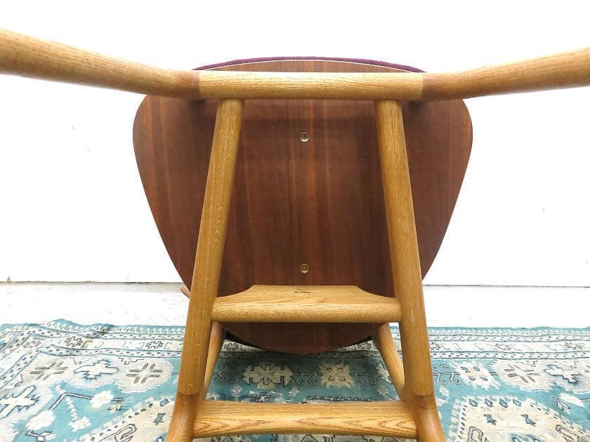 【中村達薫】希少☆オーク　ダイニングチェア☆ヘリンボーン織り☆invitro