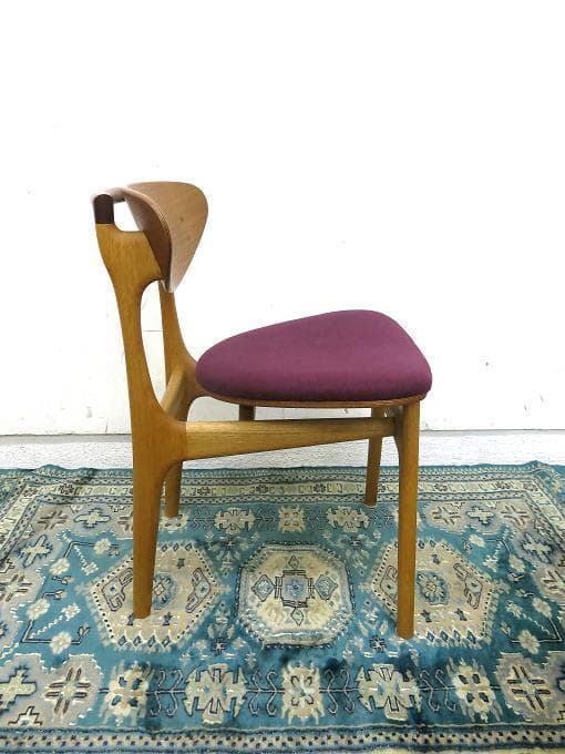 【中村達薫】希少☆オーク　ダイニングチェア☆ヘリンボーン織り☆invitro