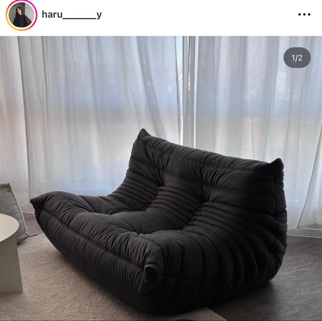 極美品　リーンロゼ　　ligne roses TOGO　2人掛けソファ