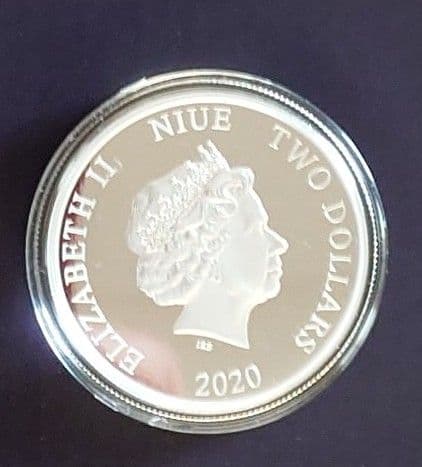 k*_様 バンビ　　2020 ニウエ　ディズニークリスマス　２ドル銀貨　　１セッ