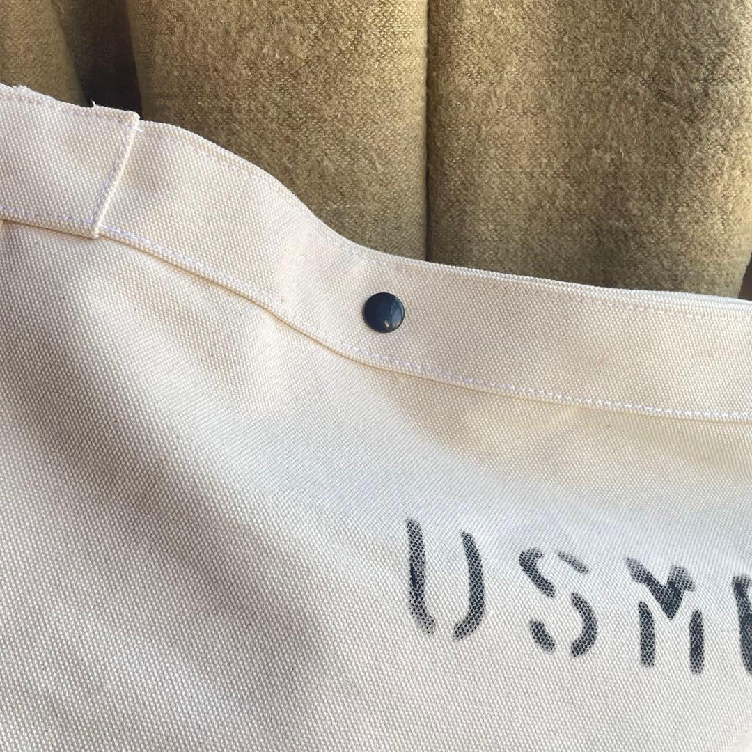 USMC ビンテージ　ニュースペーパーバッグ　ミリタリー　US メッセンジャー