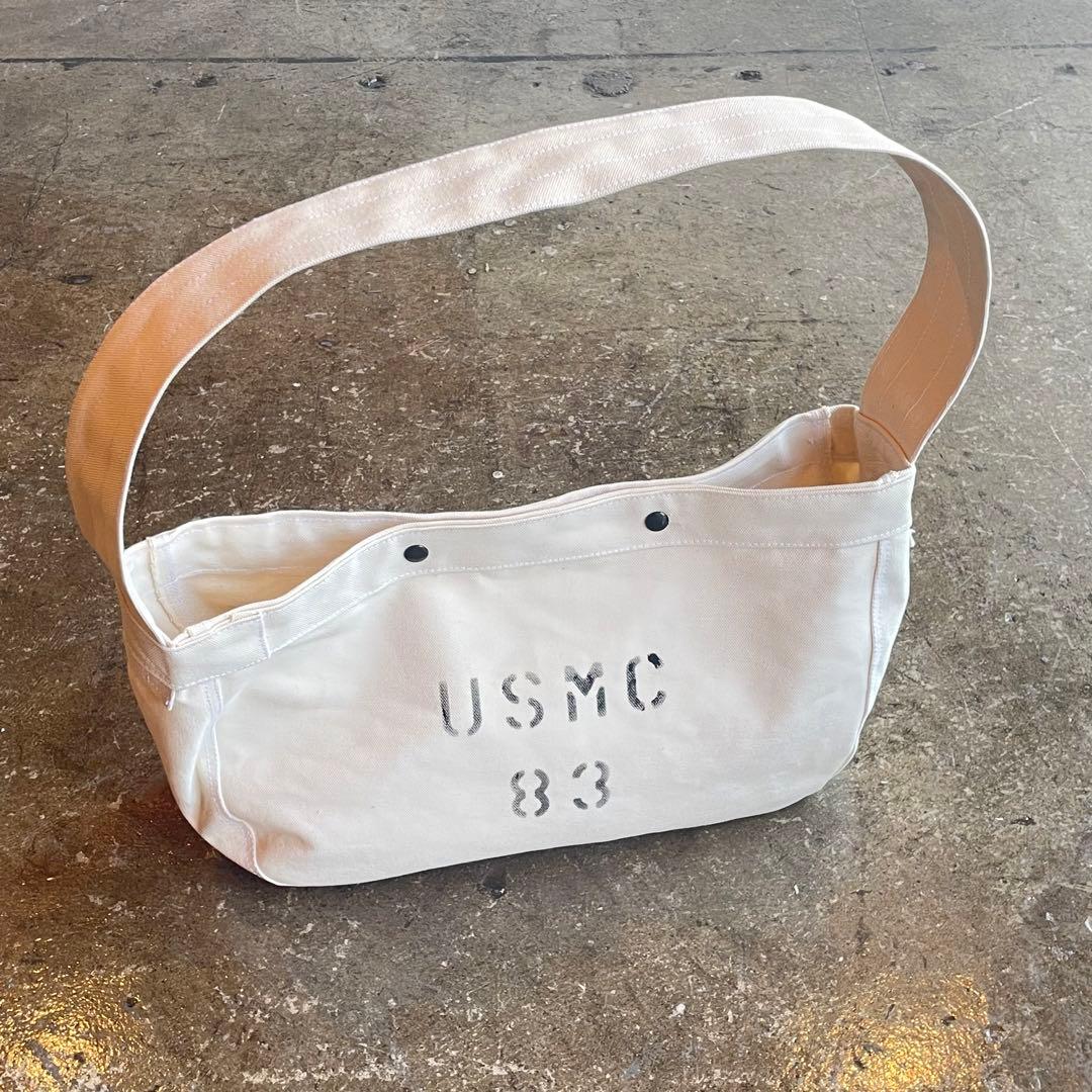USMC ビンテージ　ニュースペーパーバッグ　ミリタリー　US メッセンジャー