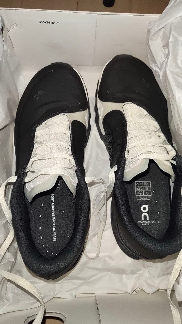 靴 On Cloudmonster Hyper PAF Black 25.5cm