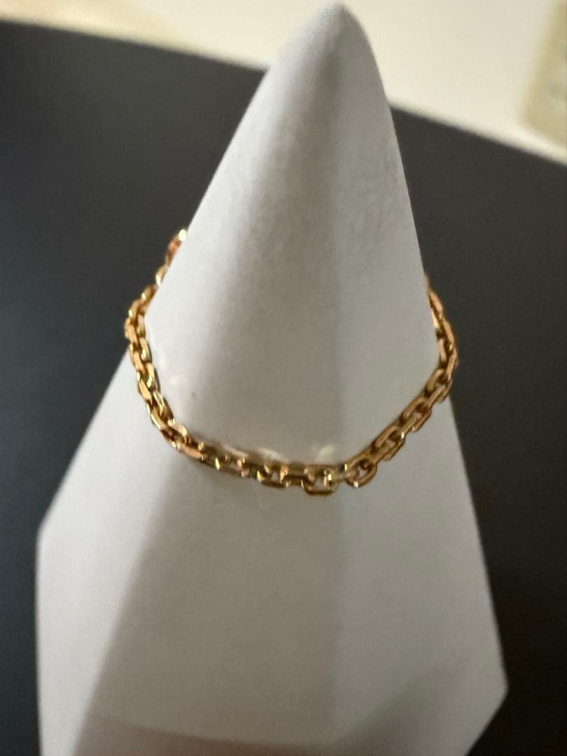 ah oui K18 ルビー チェーンリング ピジョンブラッド