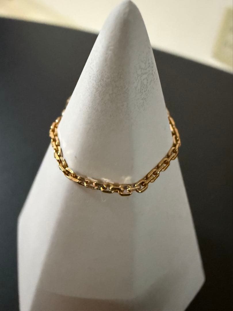 ah oui K18 ルビー チェーンリング ピジョンブラッド