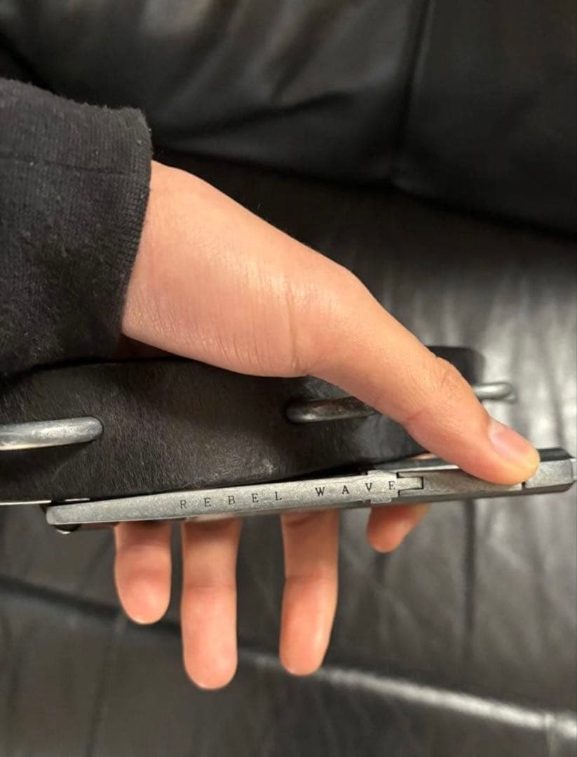 BΣLA MILITARY LEATHER BELT STEEL RING