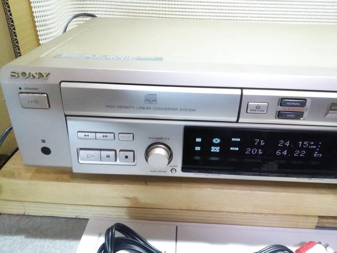 【動作品】SONY　MXD-D40　CD／MD ローディングベルト交換　取説付き