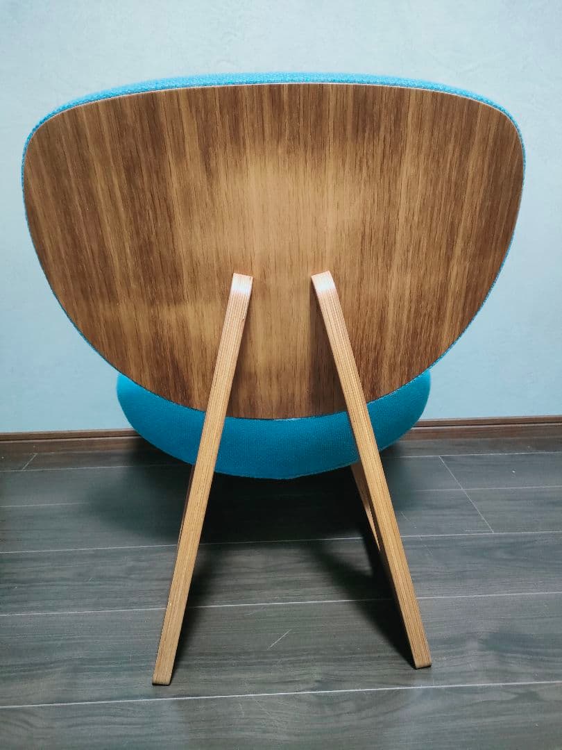 ★天童木工　低座椅子　水色　椅子　チェア　低座イス　Tendo