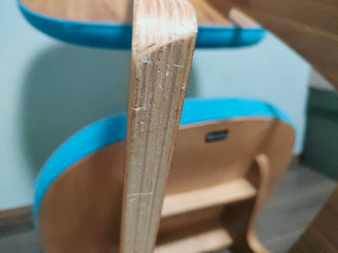 ★天童木工　低座椅子　水色　椅子　チェア　低座イス　Tendo