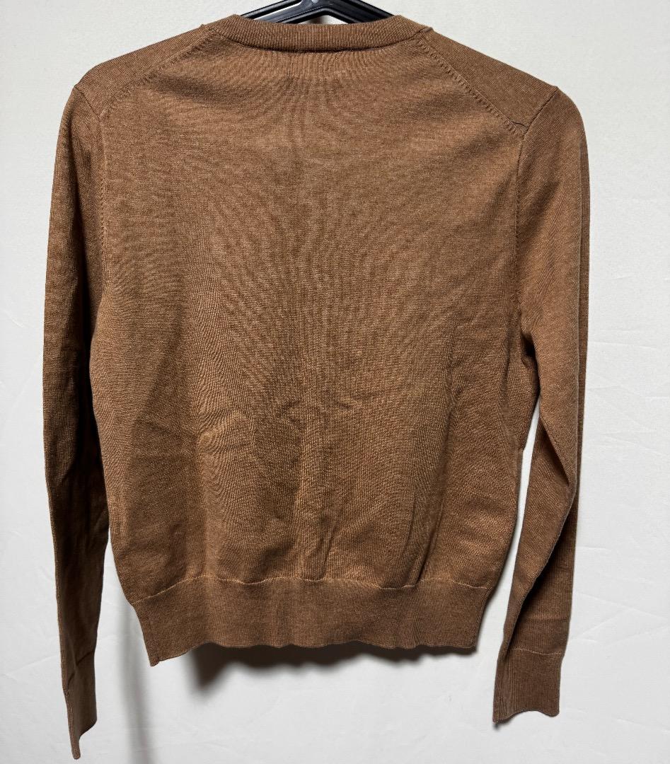 ポロラルフローレン　コットンクルーネックカーディガン キャメル サイズXS 新品