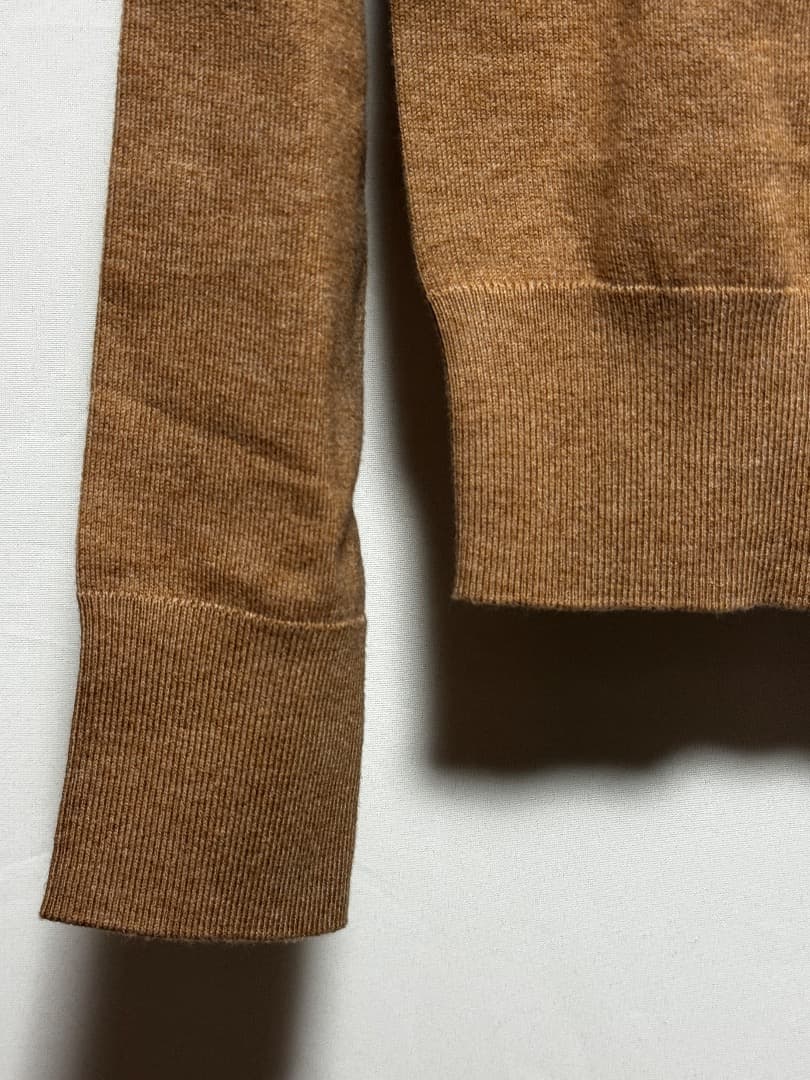 ポロラルフローレン　コットンクルーネックカーディガン キャメル サイズXS 新品