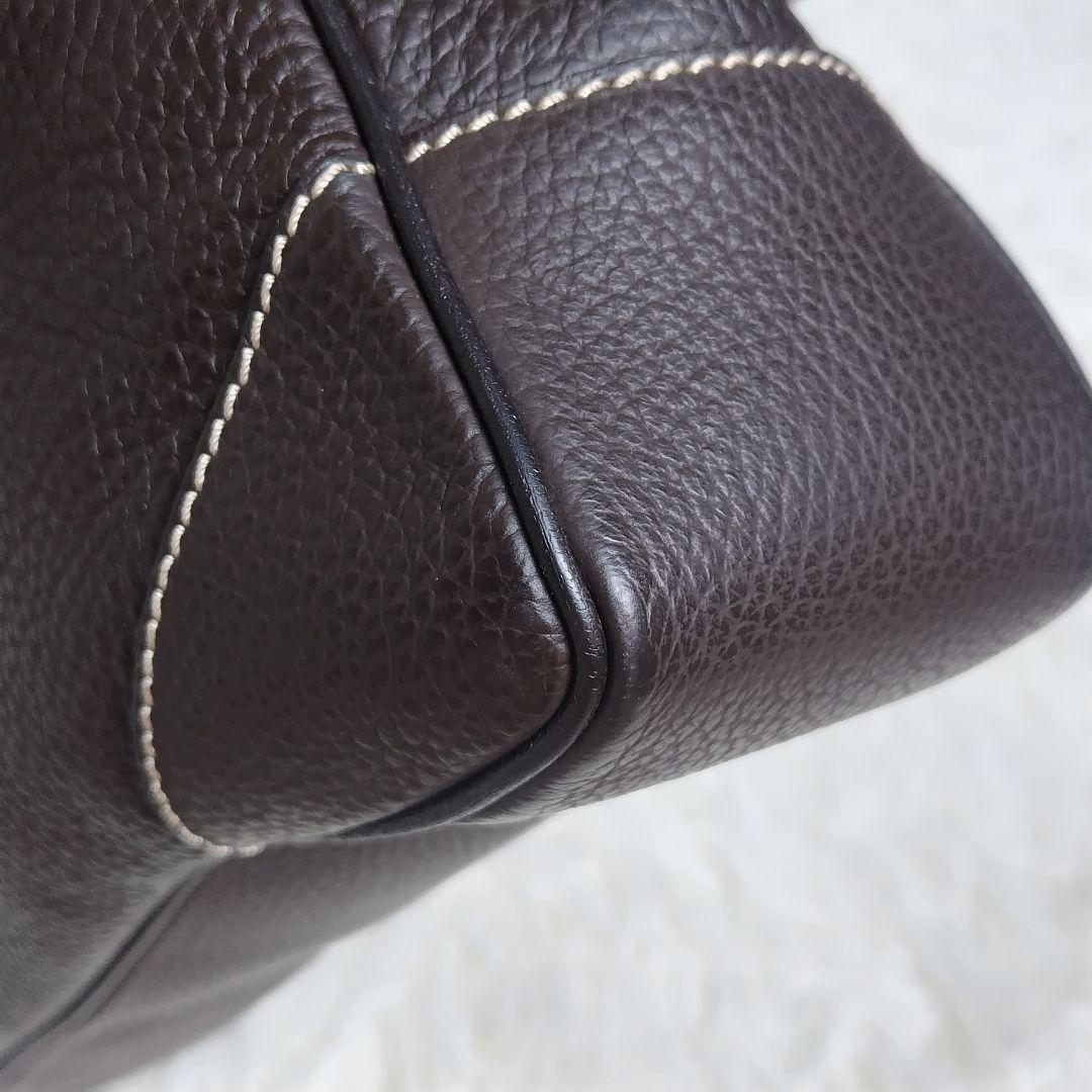 ダンヒル ショルダーバッグ フラップ クロスボディ A4 レザー ブラウン