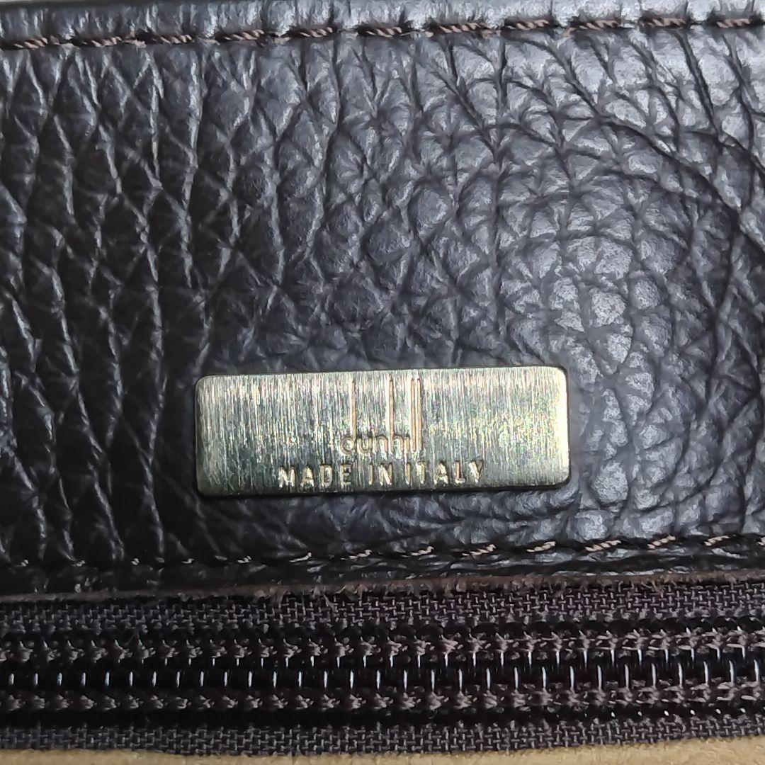 ダンヒル ショルダーバッグ フラップ クロスボディ A4 レザー ブラウン