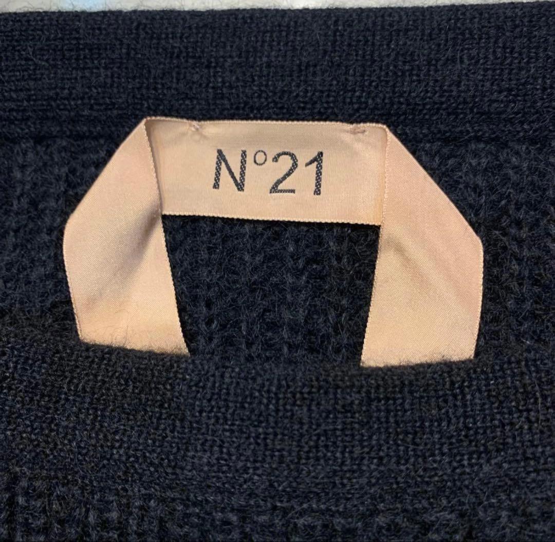 しーちゃん様N°21 イタリア　モヘア　シルク　レース　ロング　スカート　黒