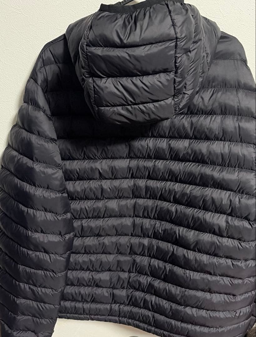 SOURCREAM フード付き ダウンジャケット ブラック