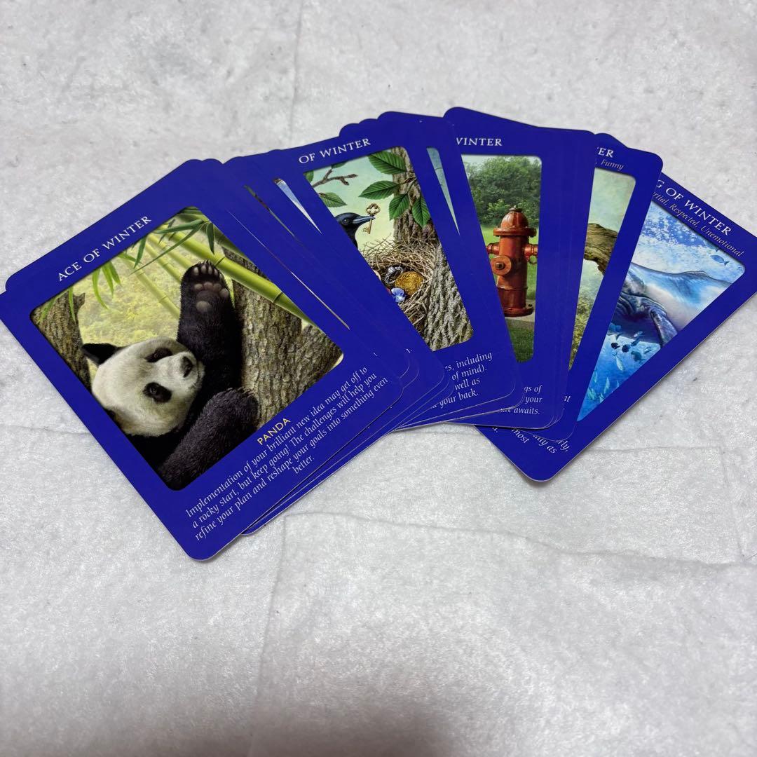 【美品】アニマルタロットカード 日本語版説明書付　ドリーン バーチュー 帯付き