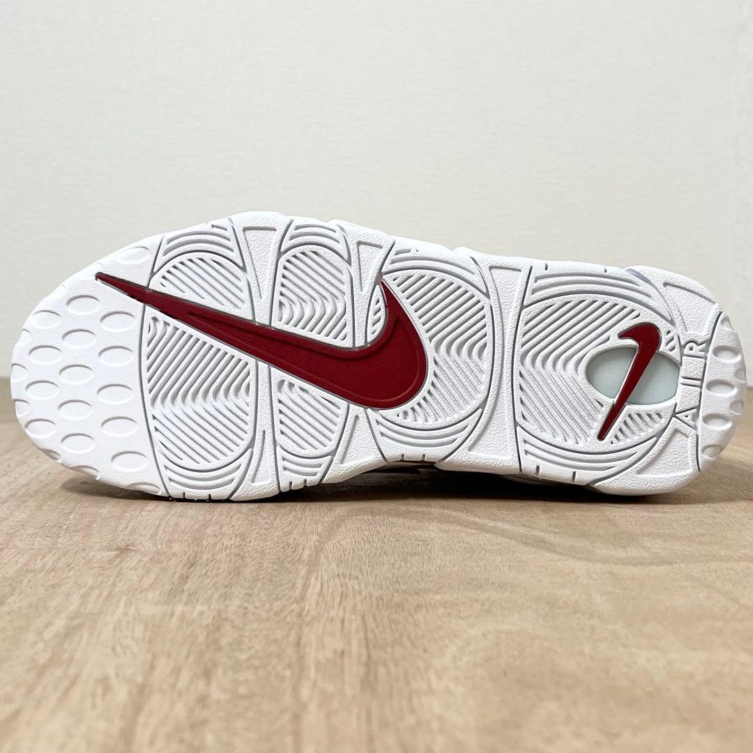 【極美品】NIKE エアモアアップテンポ 赤白 27cm