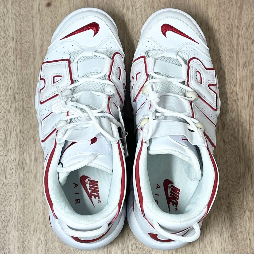 【極美品】NIKE エアモアアップテンポ 赤白 27cm