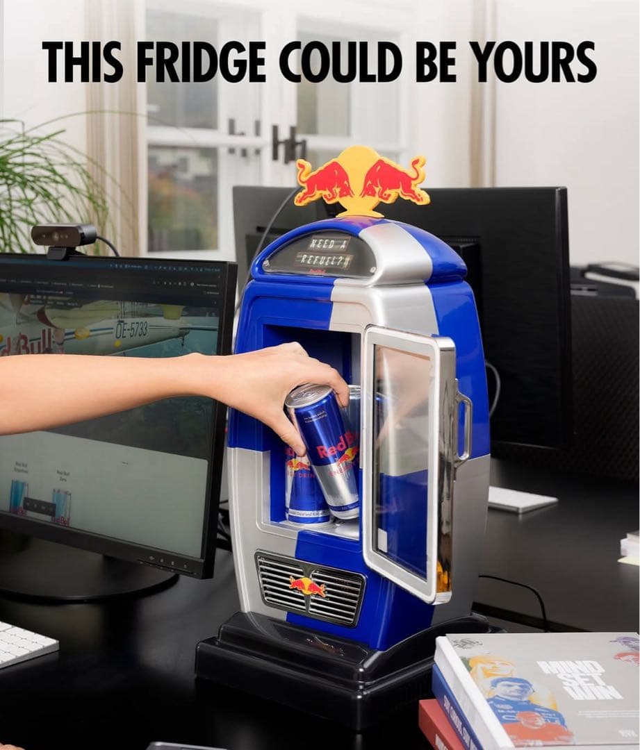 Red Bull 冷蔵ショーケース 小型冷蔵庫　店舗 ミニ冷蔵庫激レア超希少