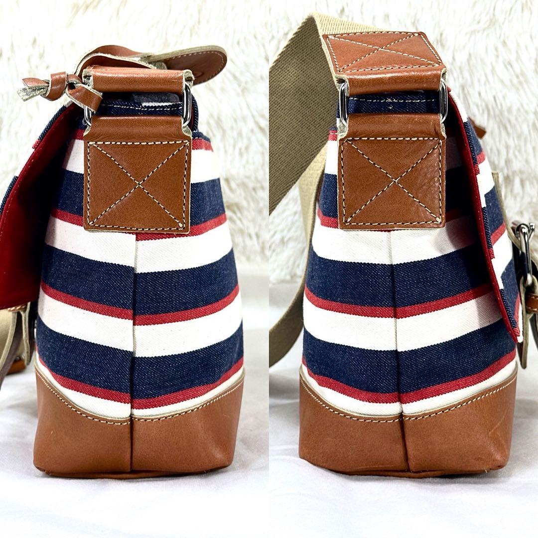 【美品】ヴィヴィアンウエストウッド ショルダーバッグ レザー キャンバス オーブ