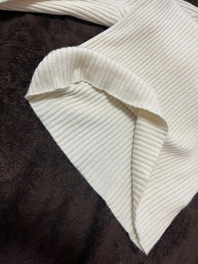 プリスティン　コットンカシミヤリブタートル　オーガニックコットン　やわらか