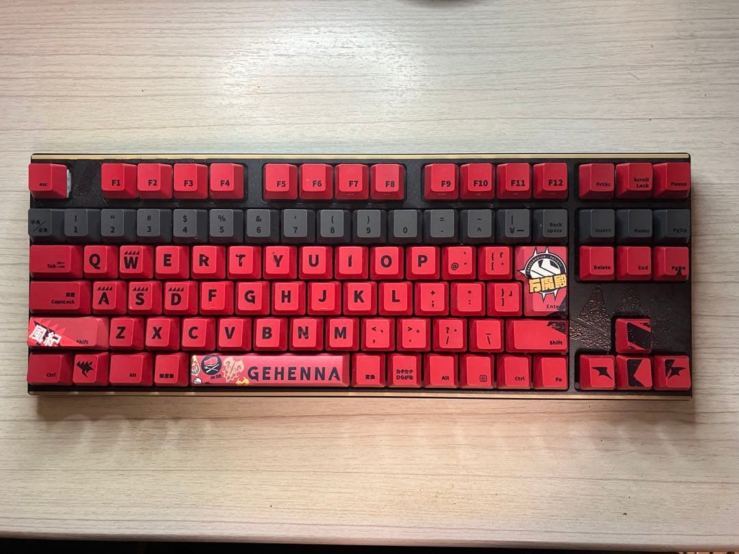 ブルーアーカイブ キーボード ブルアカ 日本語配列　ジャスミン軸 ふモコレ