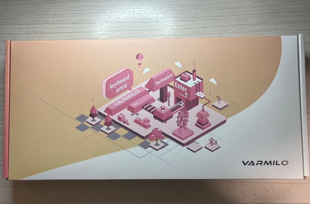 ブルーアーカイブ キーボード ブルアカ 日本語配列　ジャスミン軸 ふモコレ